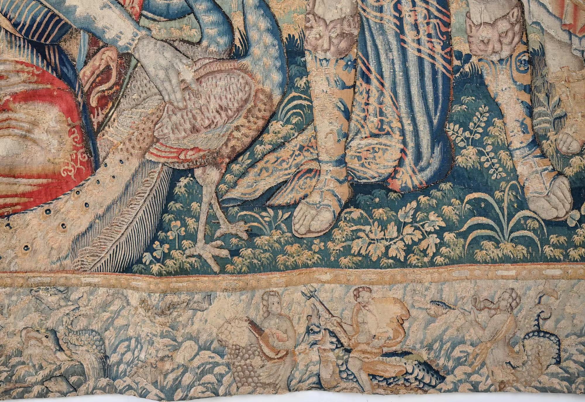 Grande arazzo fiammingo del XVI-XVII secolo in vendita 5