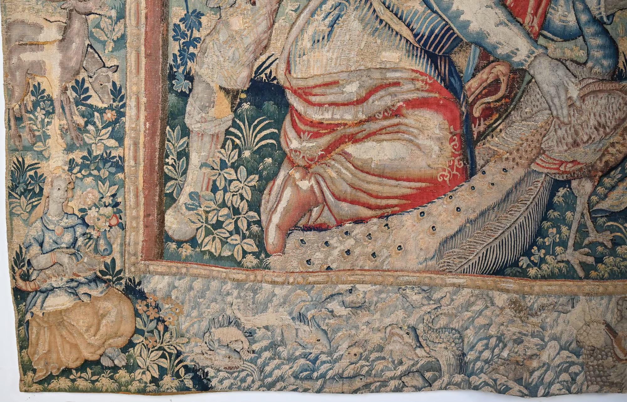 Grande arazzo fiammingo del XVI-XVII secolo in vendita 6
