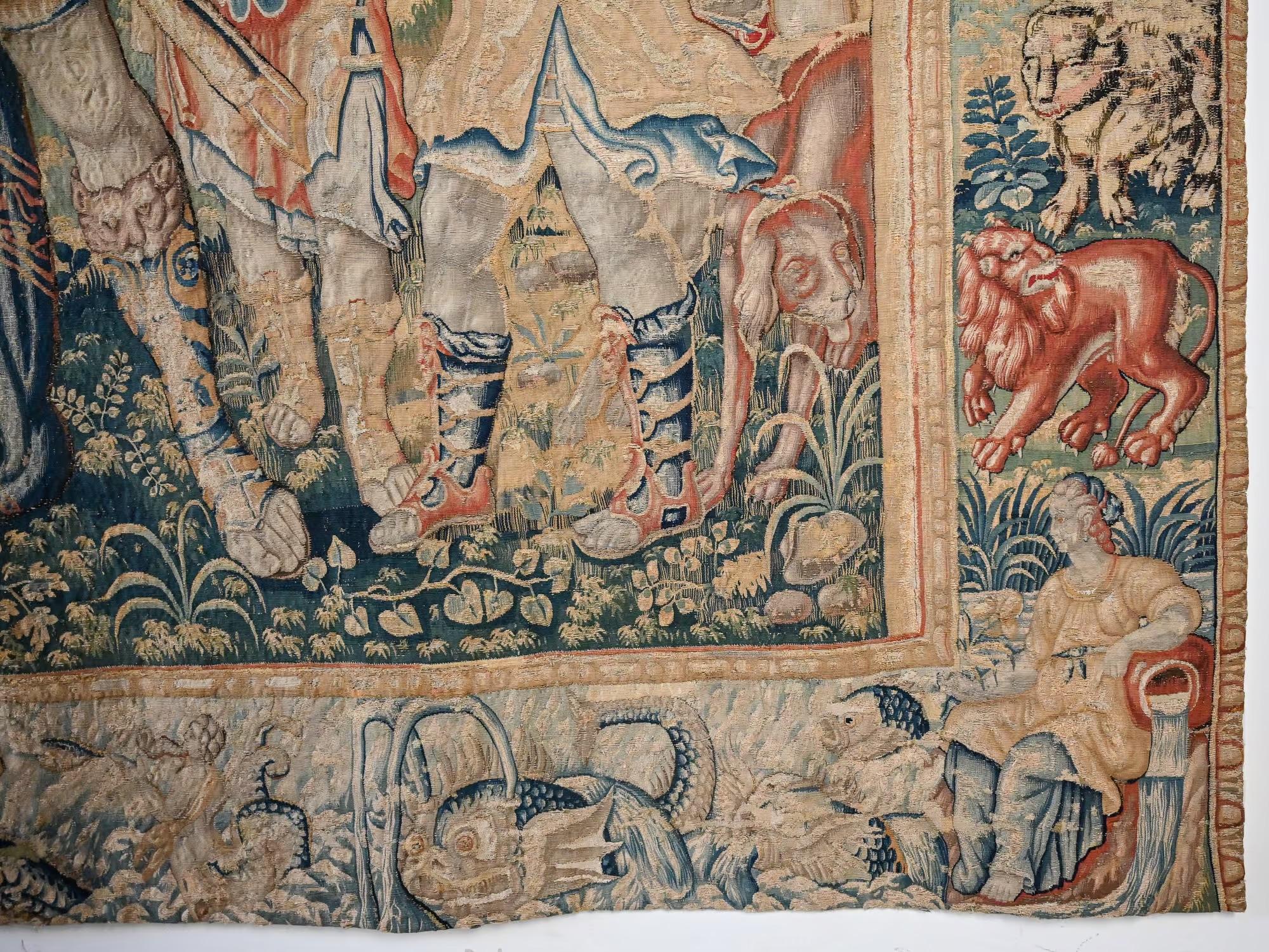 Grande arazzo fiammingo del XVI-XVII secolo in vendita 1