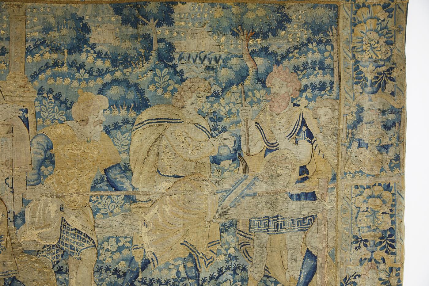 18th Century and Earlier Large 16th Century Flemish Tapestry