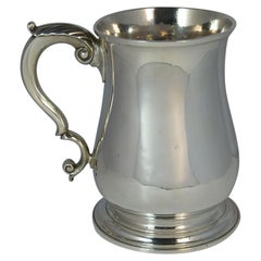 Large 1748 Georgian William Gould Plain Original Tankard Cup 13oz+