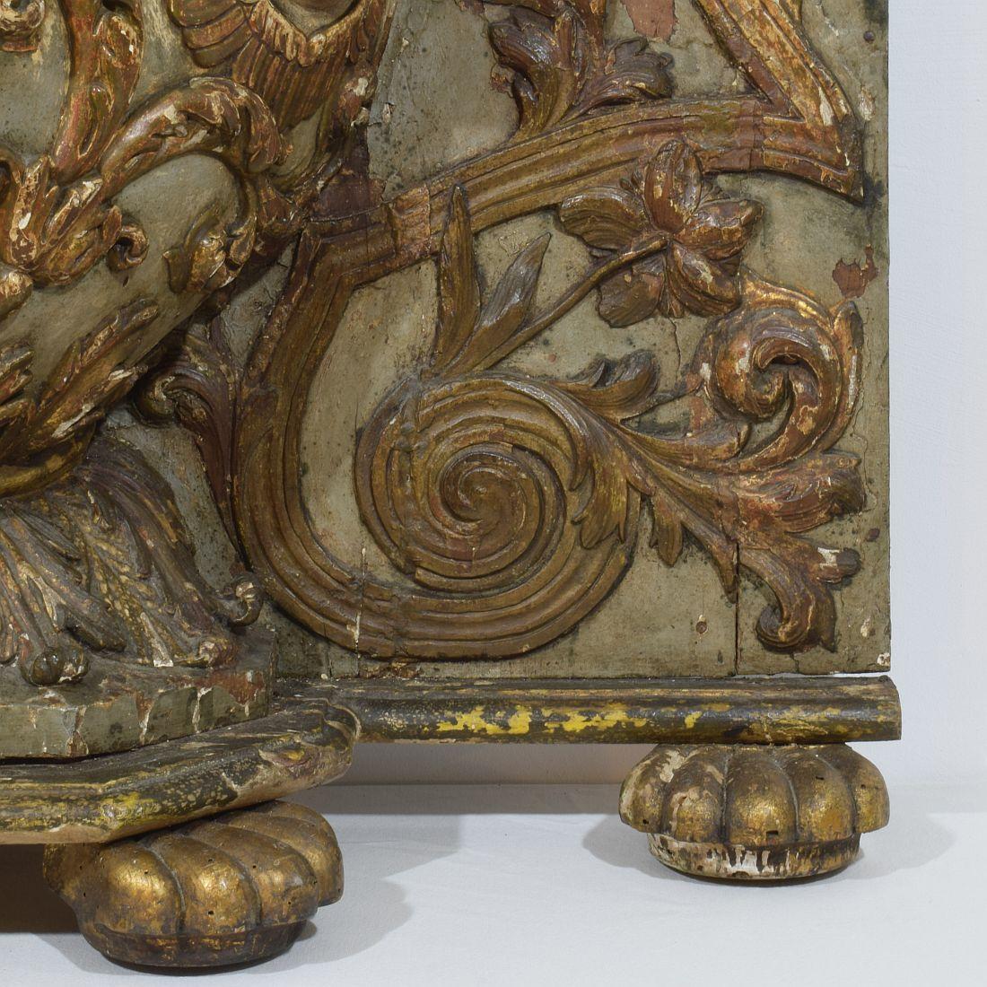 Large 17th/ 18th Century Italian Hand Carved Baroque Tabernacle With Angels 3