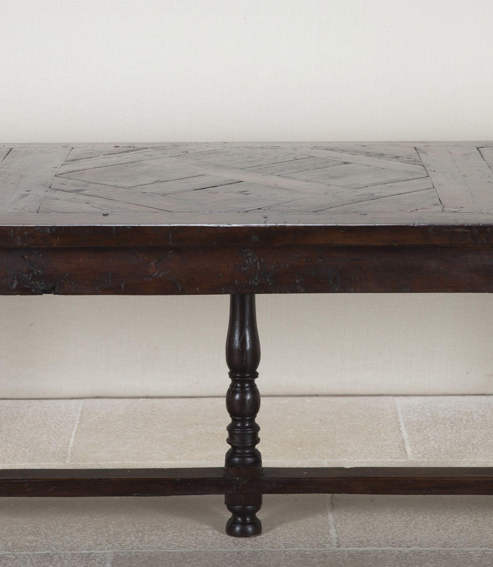 Parqueterie Large 17th-18th Century Parisian 'Versailles Parquetry' Oak Refectory Table en vente