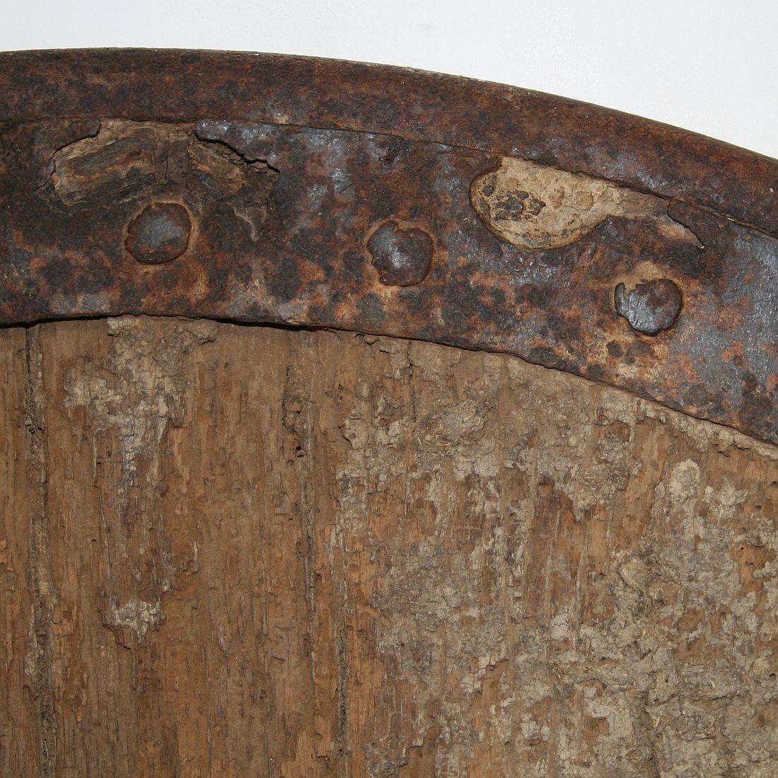 Large 17th-18th Century Primitive Spanish Chariot Wheel 4