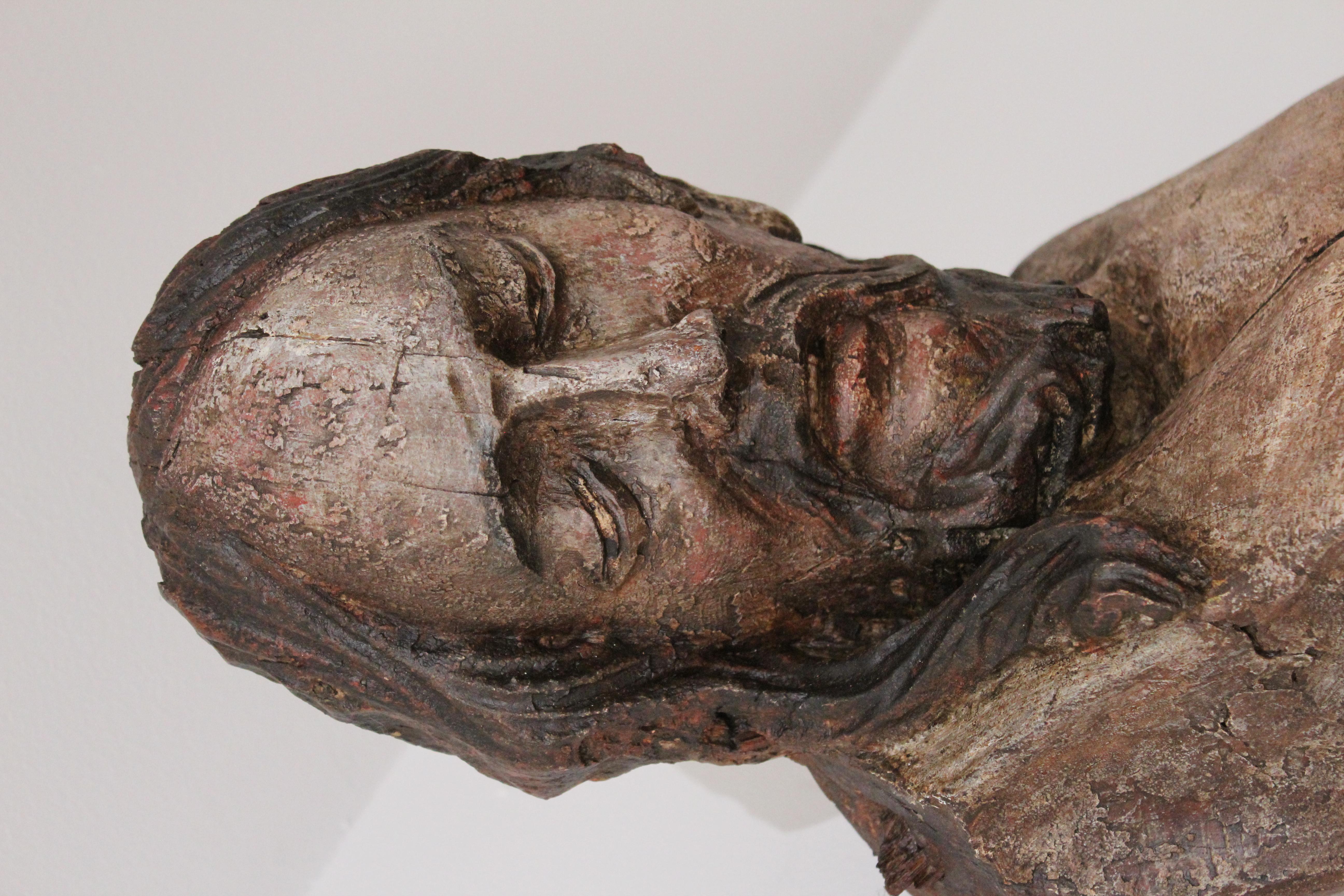 Großer spanischer Holz-Corpus Christi aus dem 17. im Angebot 8