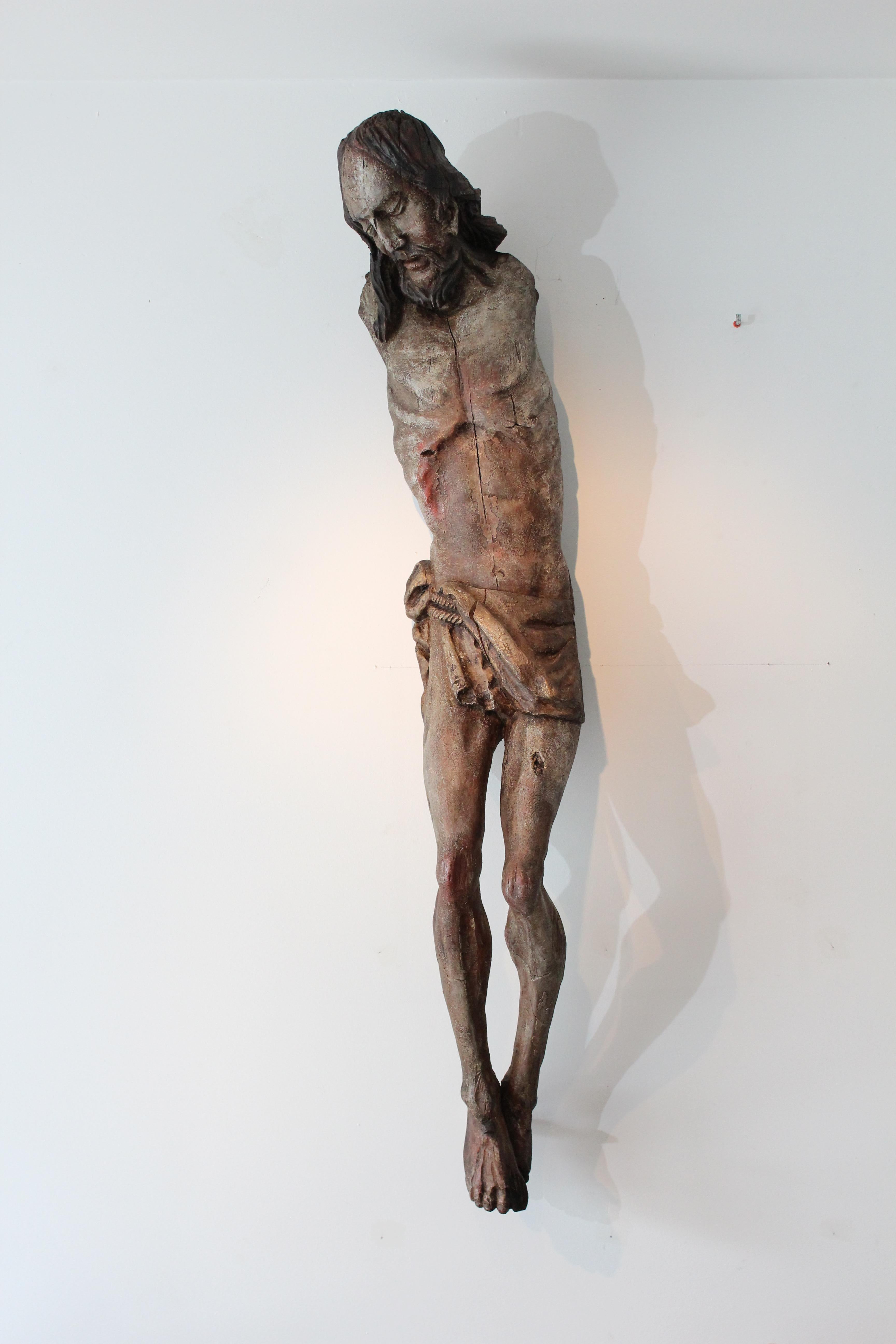 Large A.I.C. Corpus Christi en bois du 17ème siècle. en vente 9