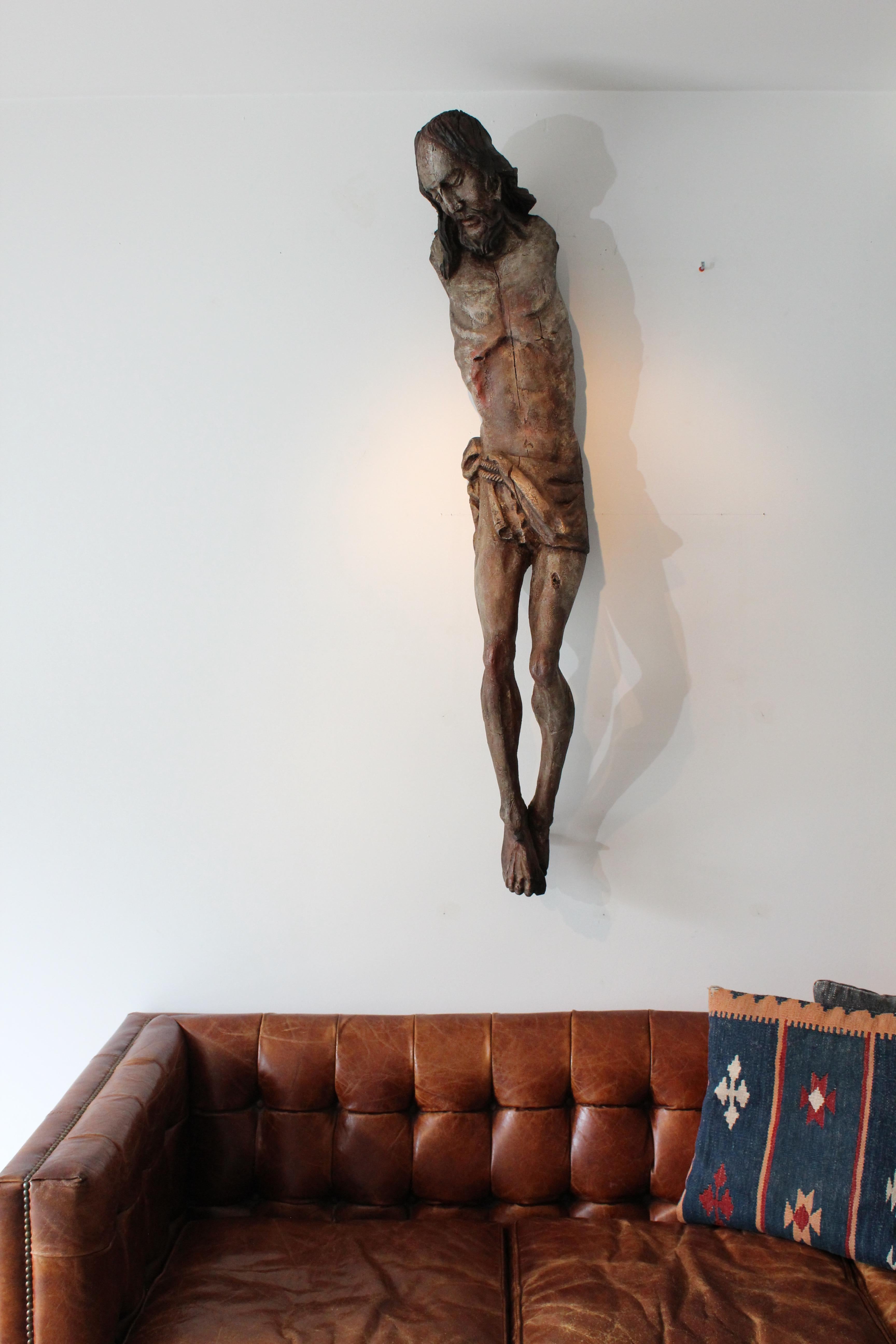 Large A.I.C. Corpus Christi en bois du 17ème siècle. en vente 10