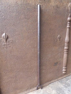 Large 17th Century Dutch Wrought Iron Blow Poker