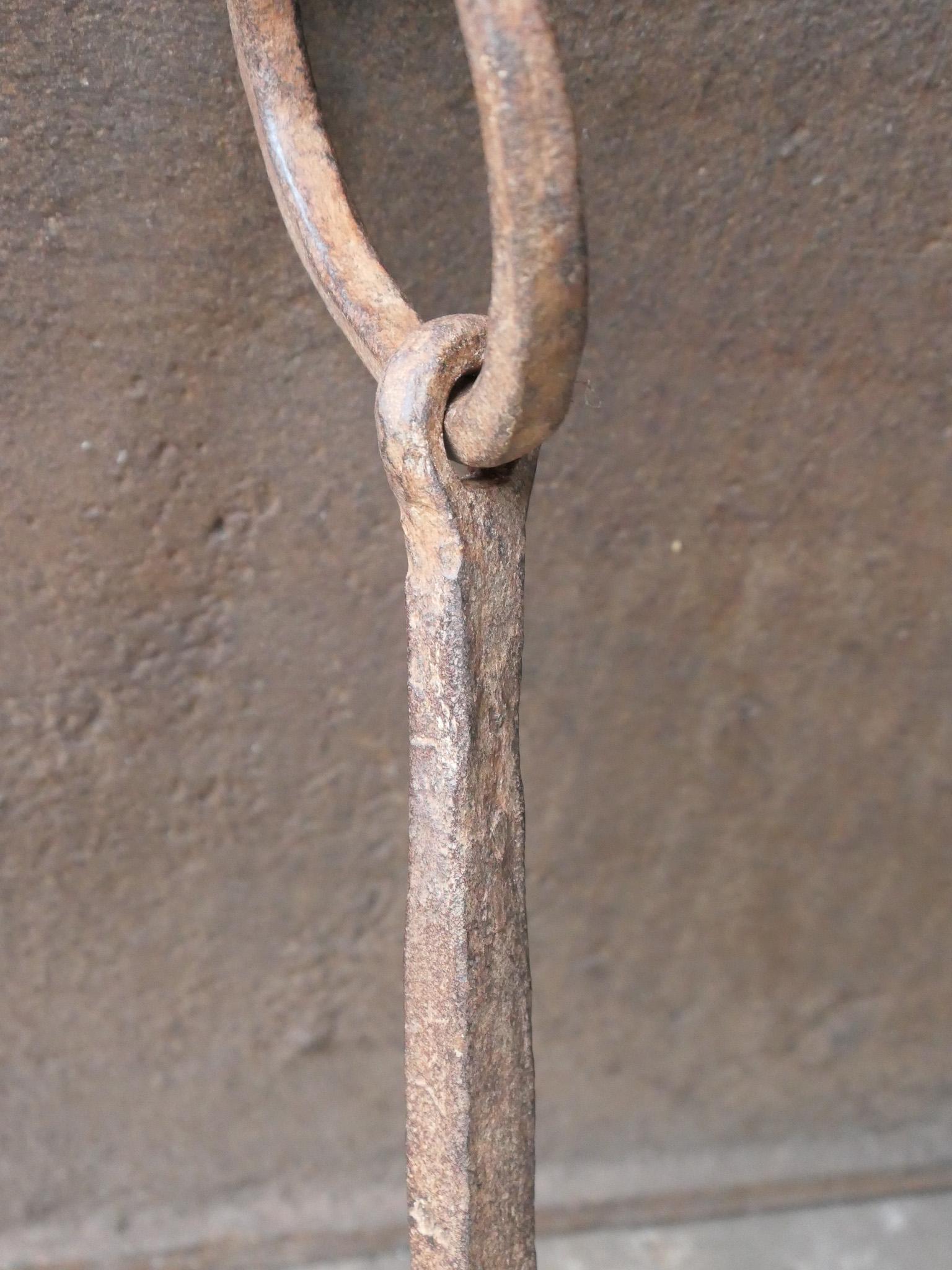Large 17th Century French Fireplace Pot Hook For Sale 1