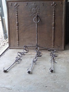 Large 17th Century French Fireplace Trammel or Hanger