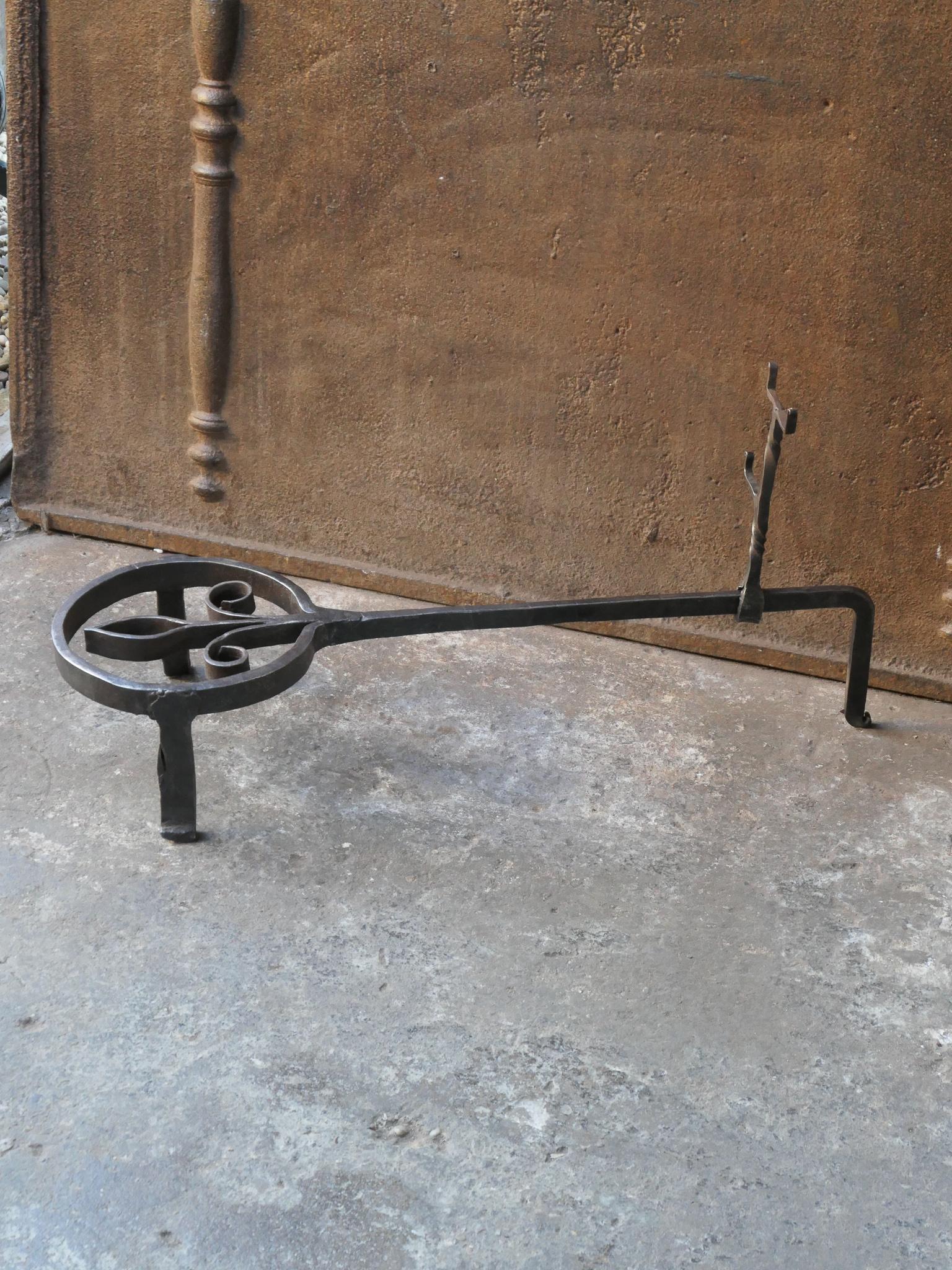 Forged Large 17th Century French Louis XIV Trivet For Sale
