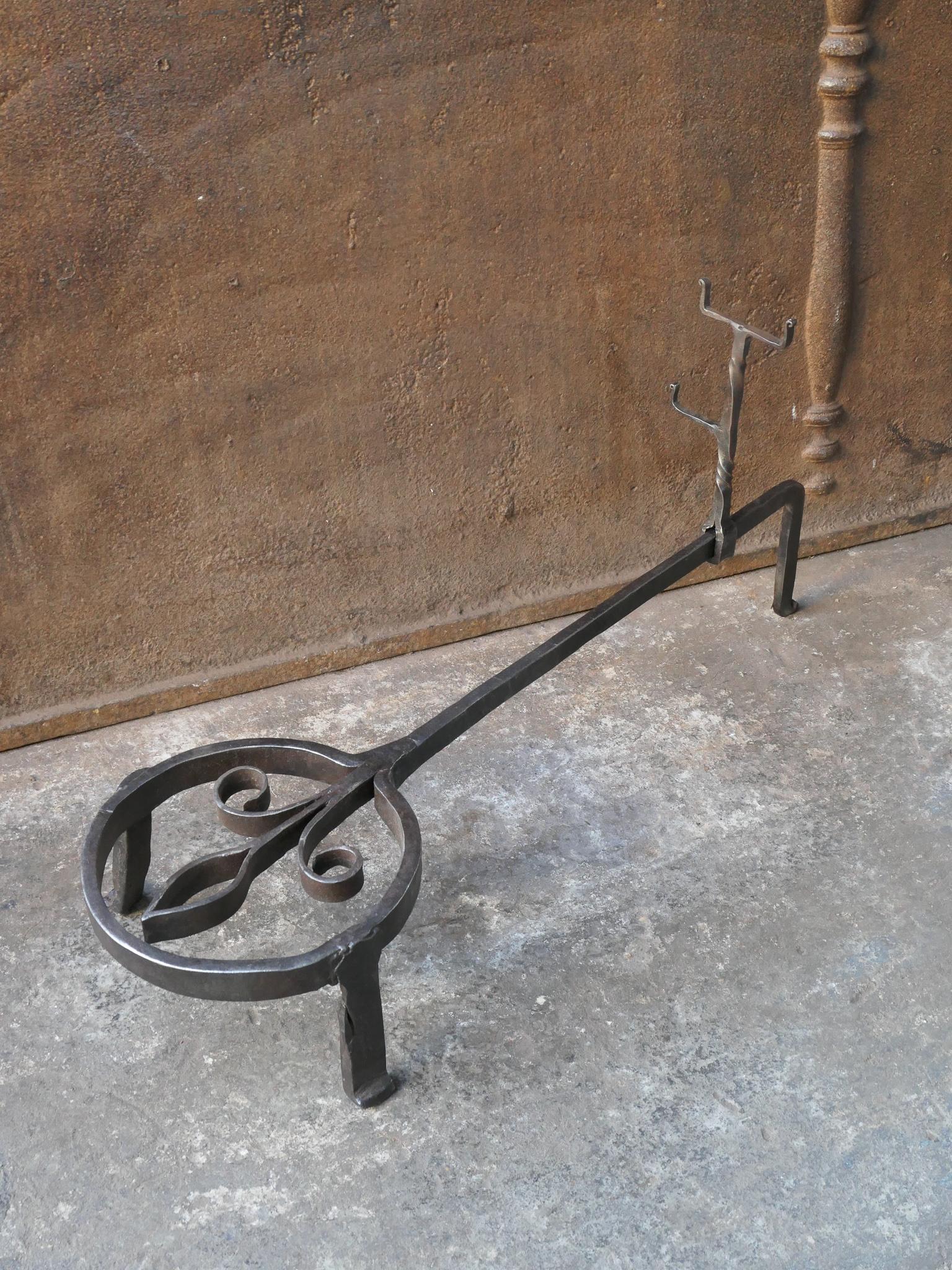 Wrought Iron Large 17th Century French Louis XIV Trivet For Sale