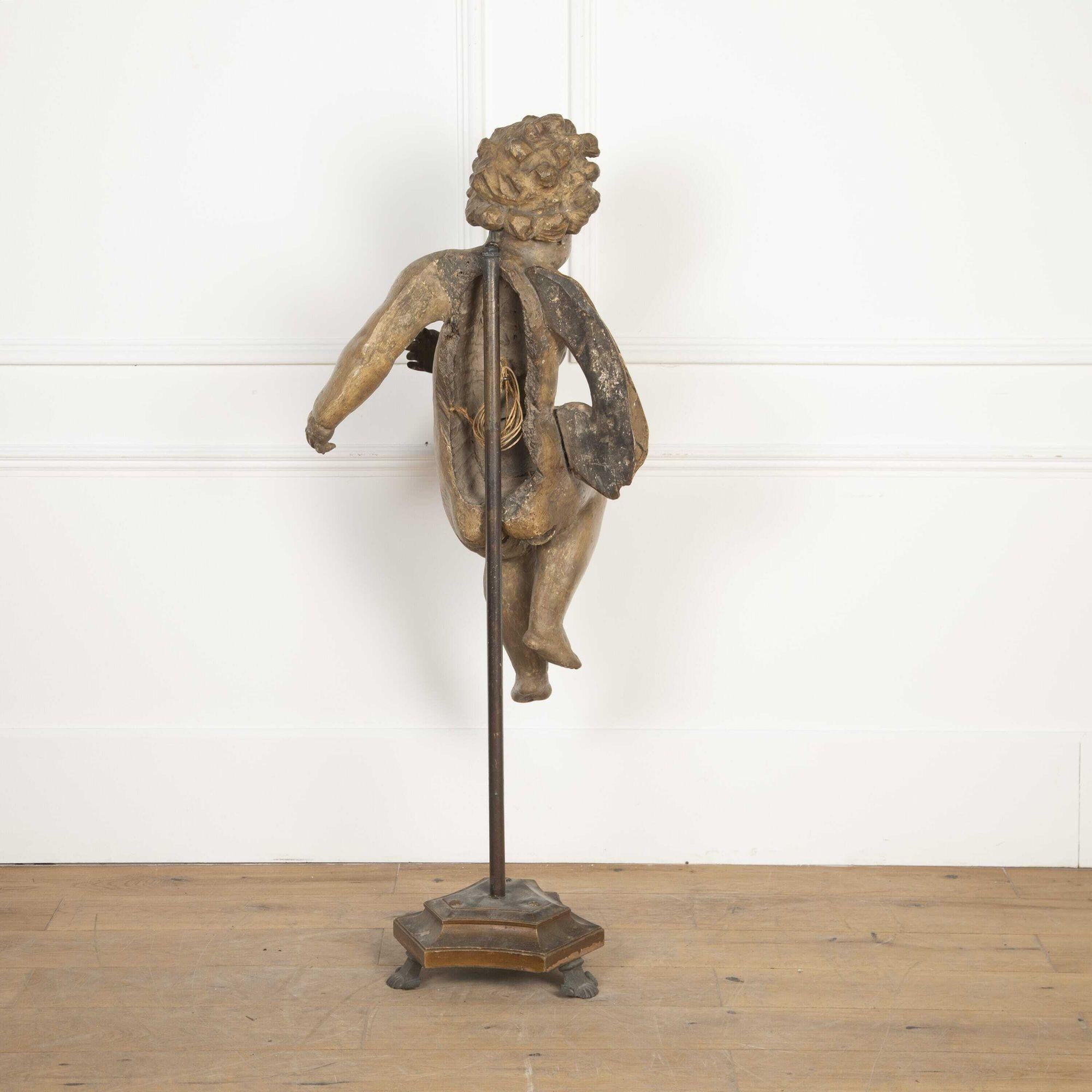 Large 17th Century Italian Cherub In Good Condition In Gloucestershire, GB