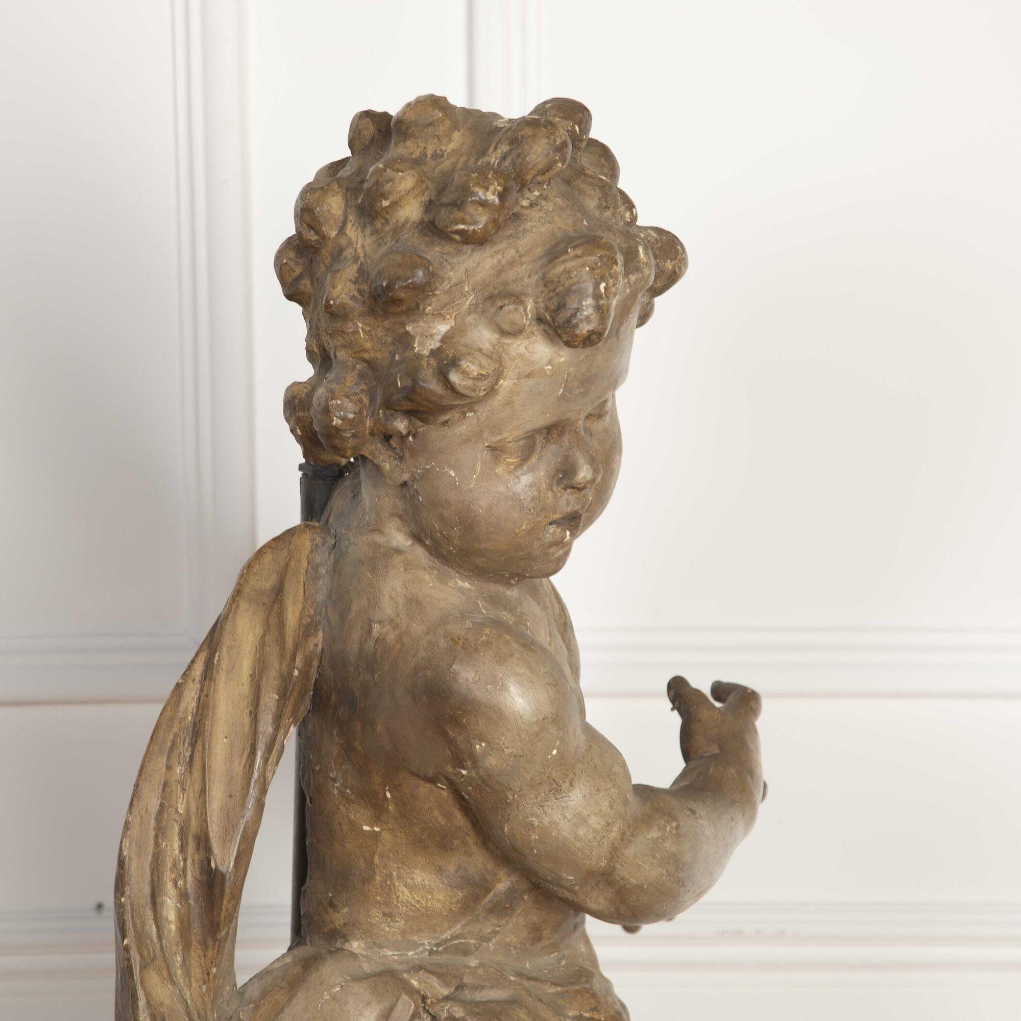 18th Century and Earlier Large 17th Century Italian Cherub