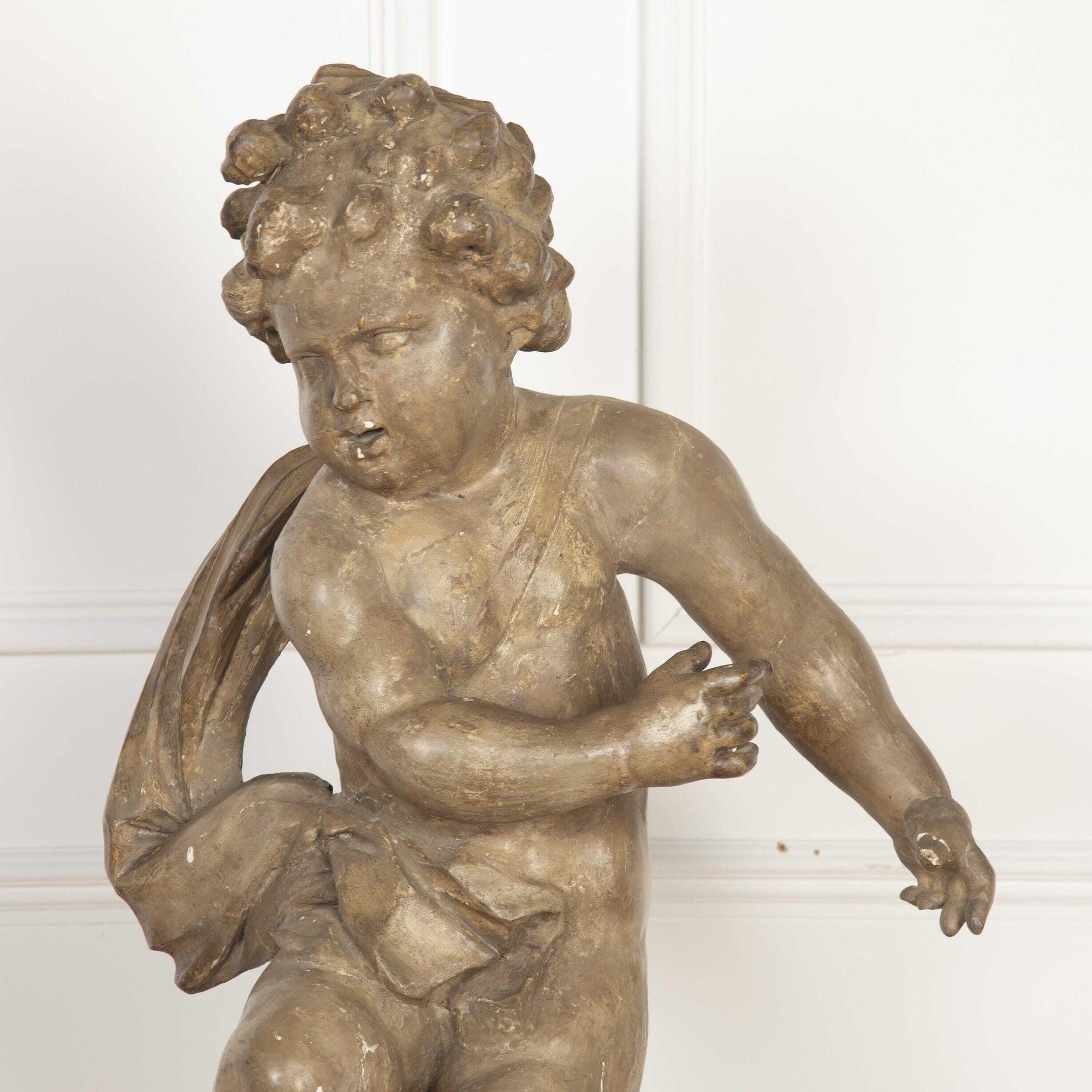 Large 17th Century Italian Cherub 1