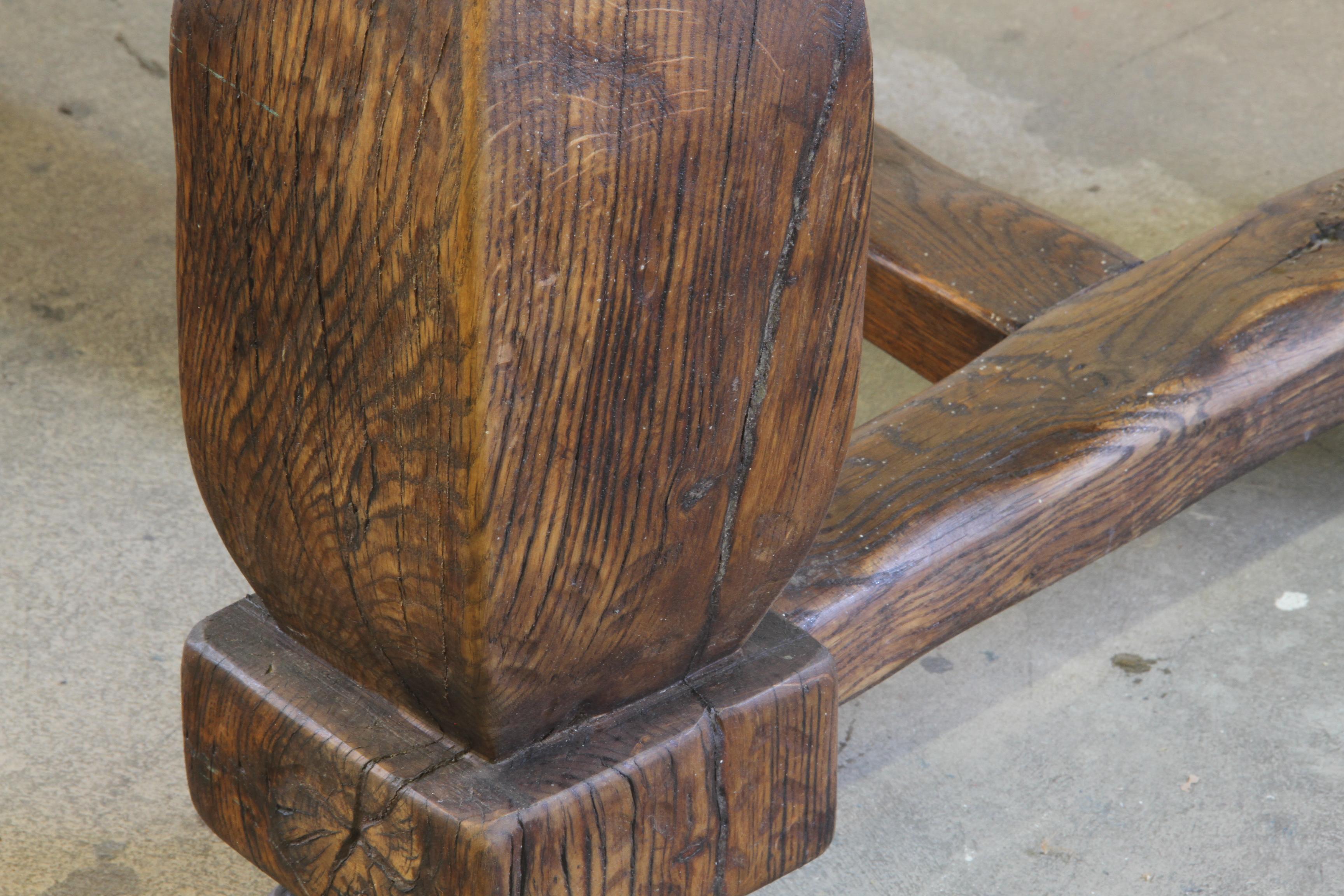 Grande table de réfectoire de style jacobéen baroque du 17e siècle - Début 1900 en vente 1