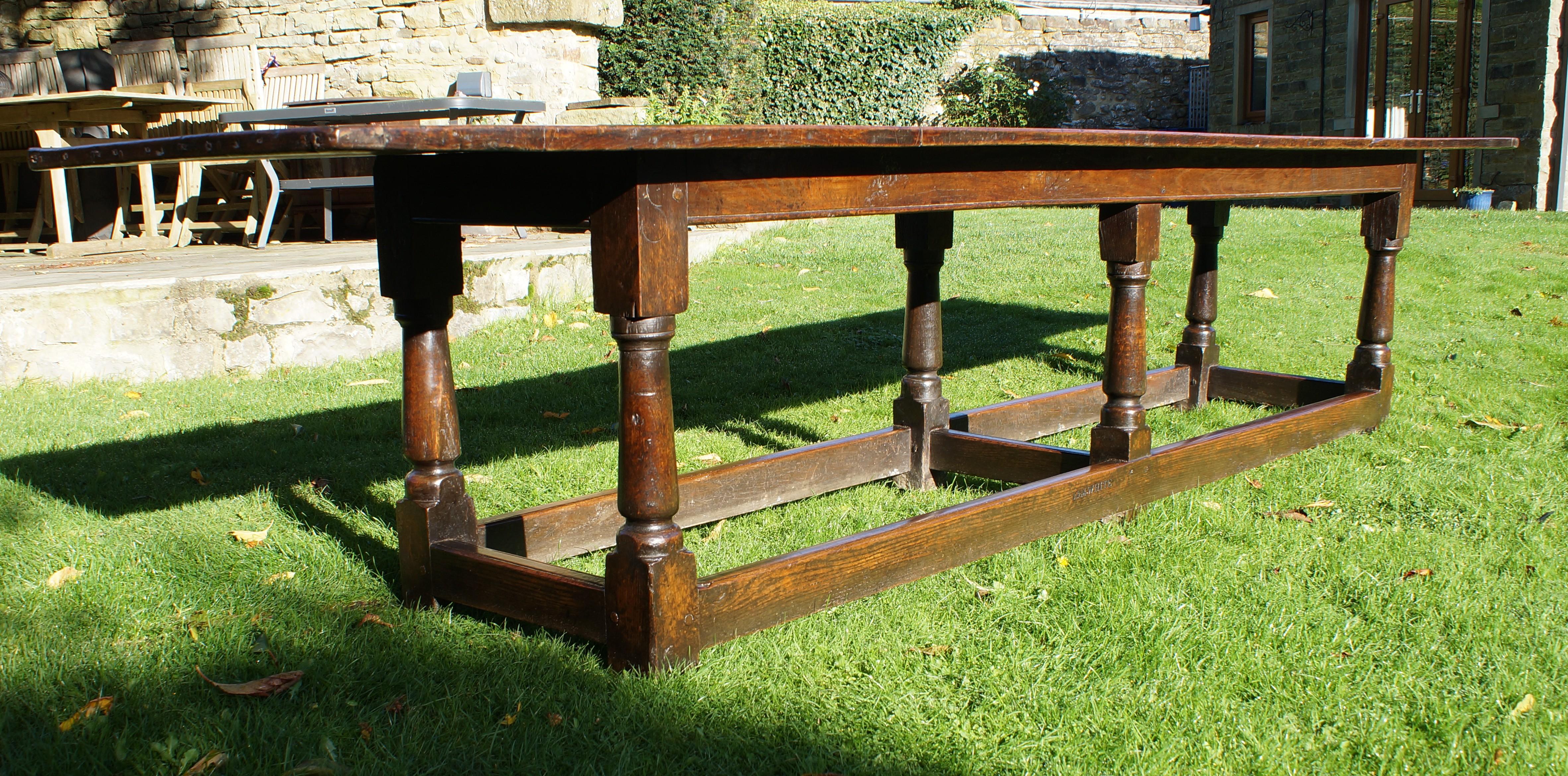 Large 17th Century Oak Refectory Table. kitchen/dining. For Sale 2