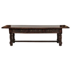 Large 17th Century Spanish Walnut Table