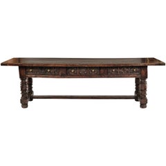 Large 17th Century Spanish Walnut Table