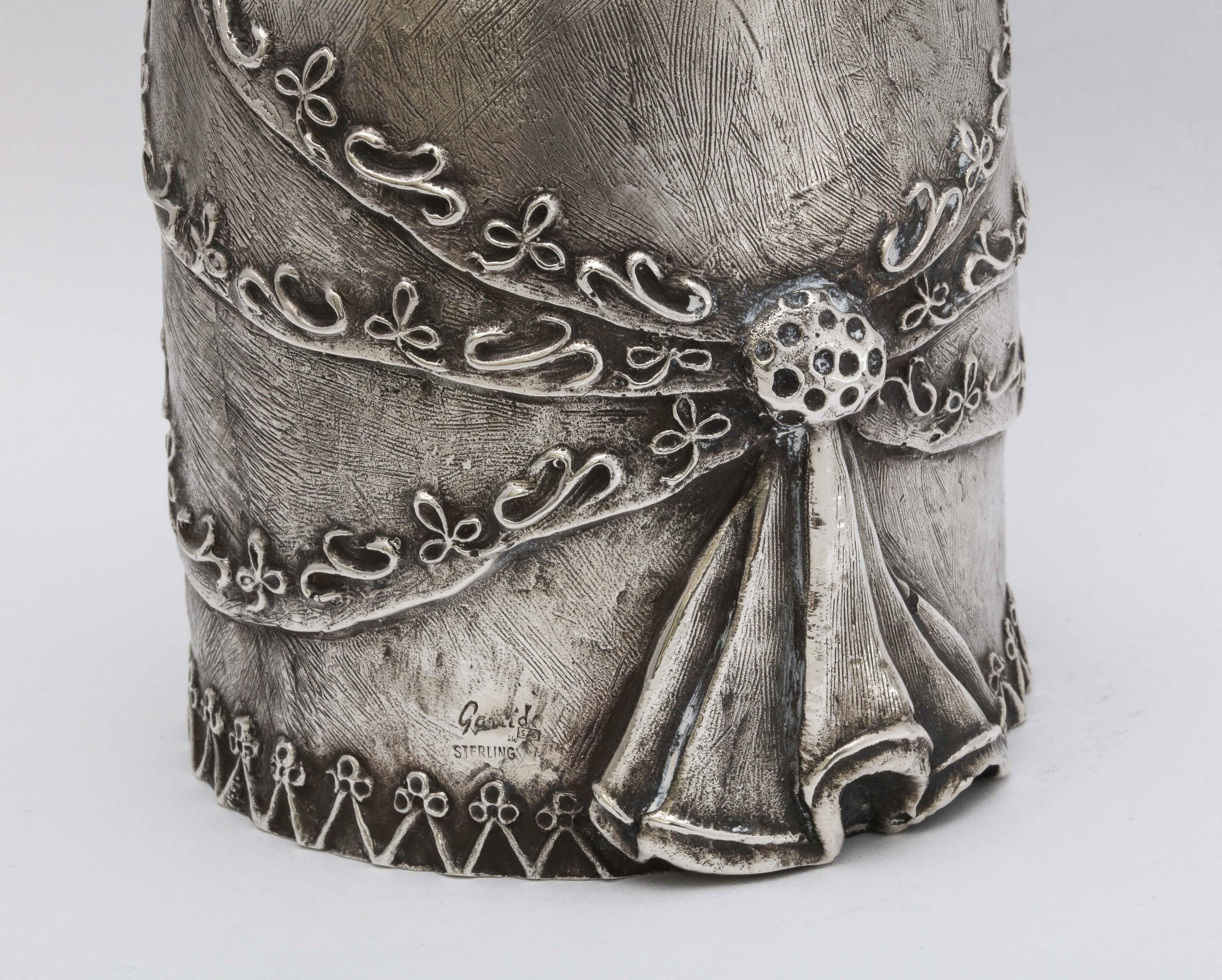 Large 17th Century-Style Sterling Silver Wager/Marriage Cup 3