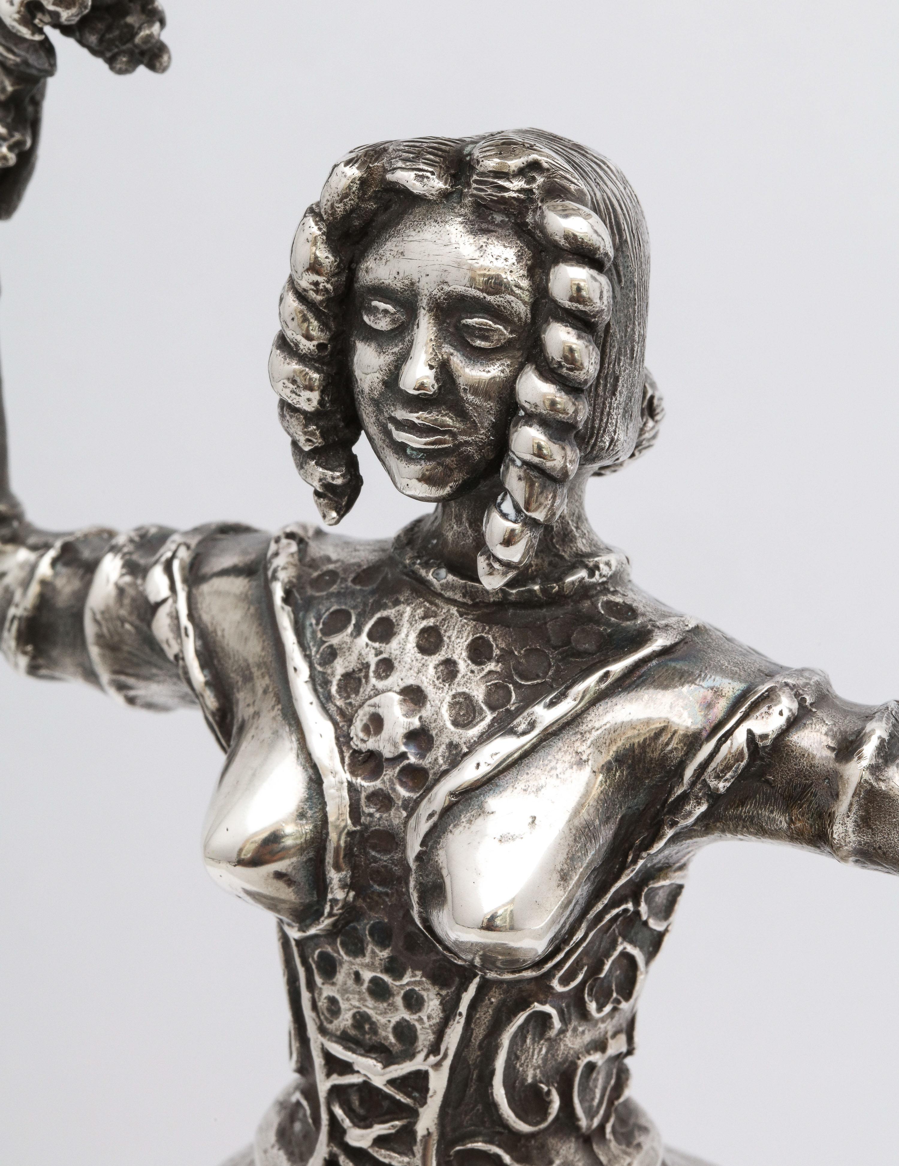 Large 17th Century-Style Sterling Silver Wager/Marriage Cup 9