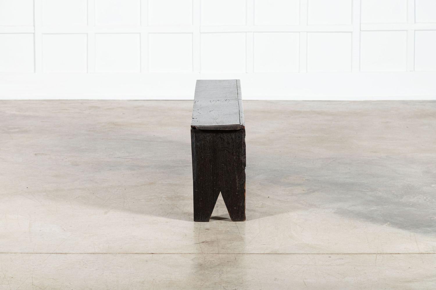 Large 17th English Oak Sword Chest 6