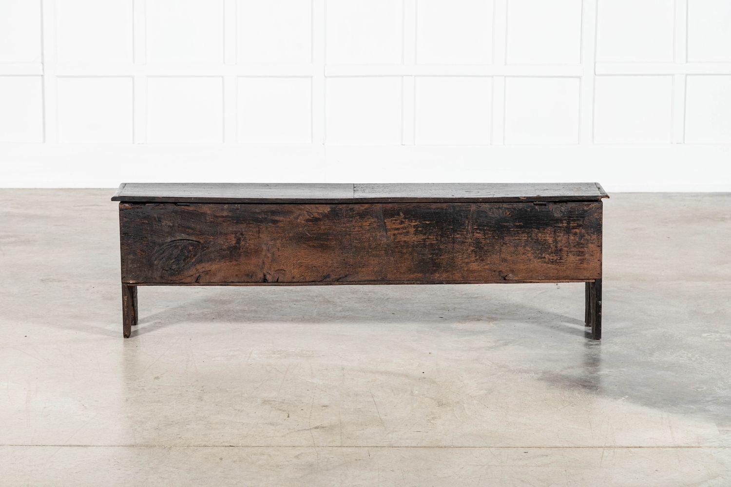 Large 17th English Oak Sword Chest 8