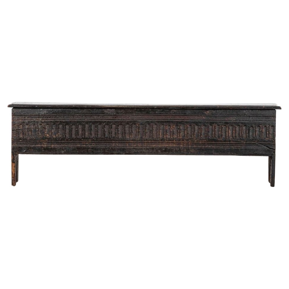 Large 17th English Oak Sword Chest
