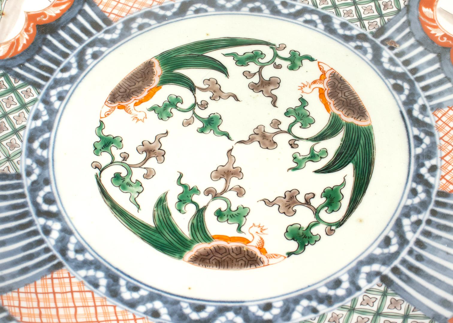 Large 18-inch Japanese Imari Porcelain Bowl 5