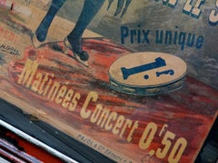 Large 1800s French Cabaret Poster