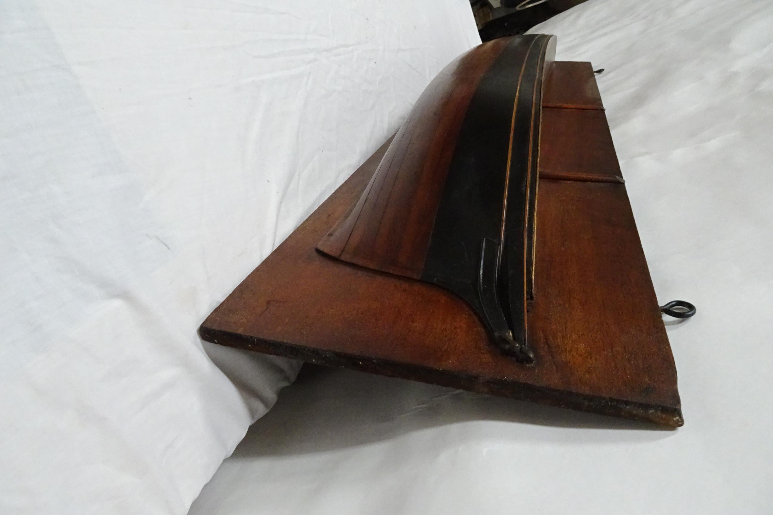 American Large 1810 Half Hull Sailing Ship Model with Rare Bowsprit For Sale