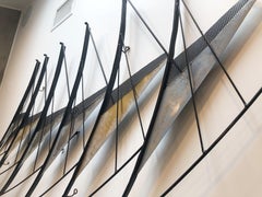 C. Jere Wall Sized Wall Sculpture of Abstract Sails, Signed and Dated