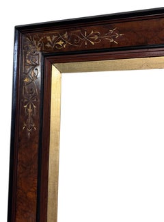 Grande cornice in legno di noce di epoca vittoriana (1870)