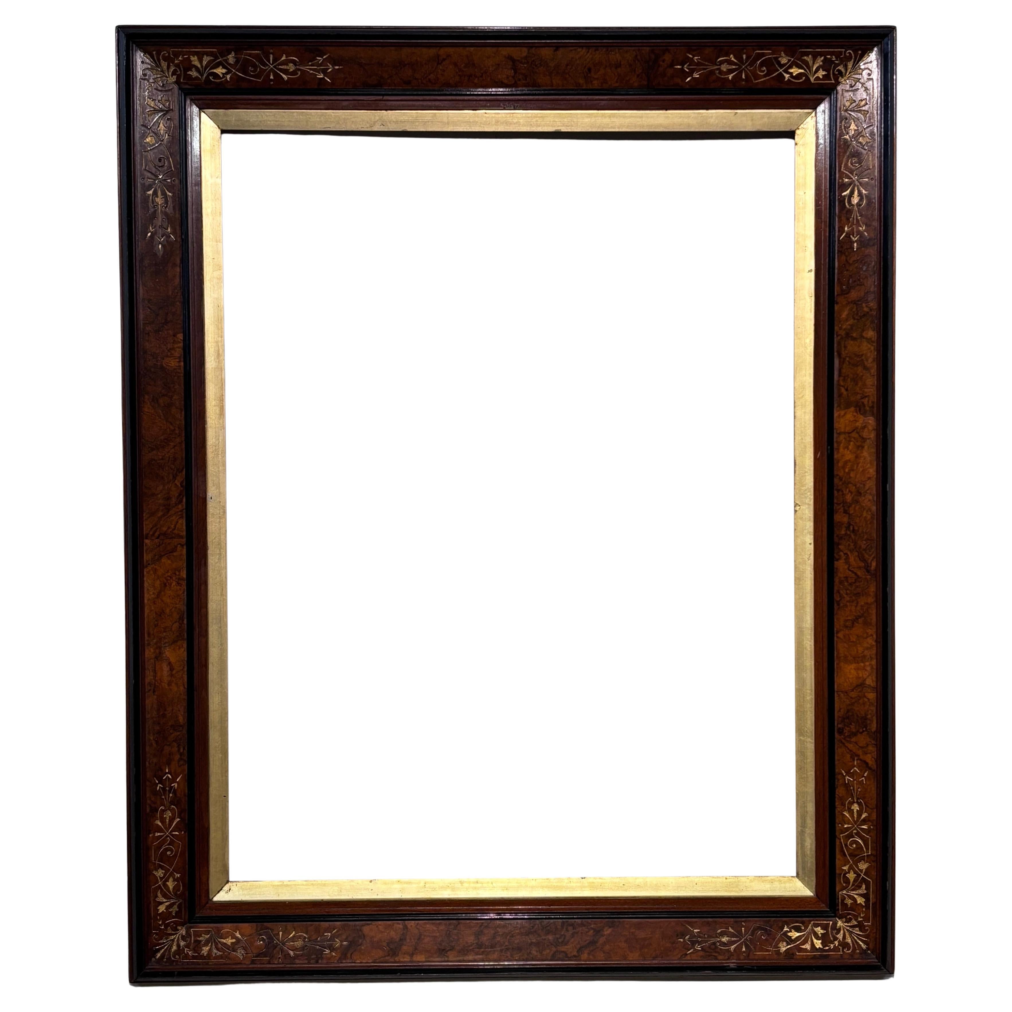 Large 1870s American Victorian Walnut Picture / Painting Frame