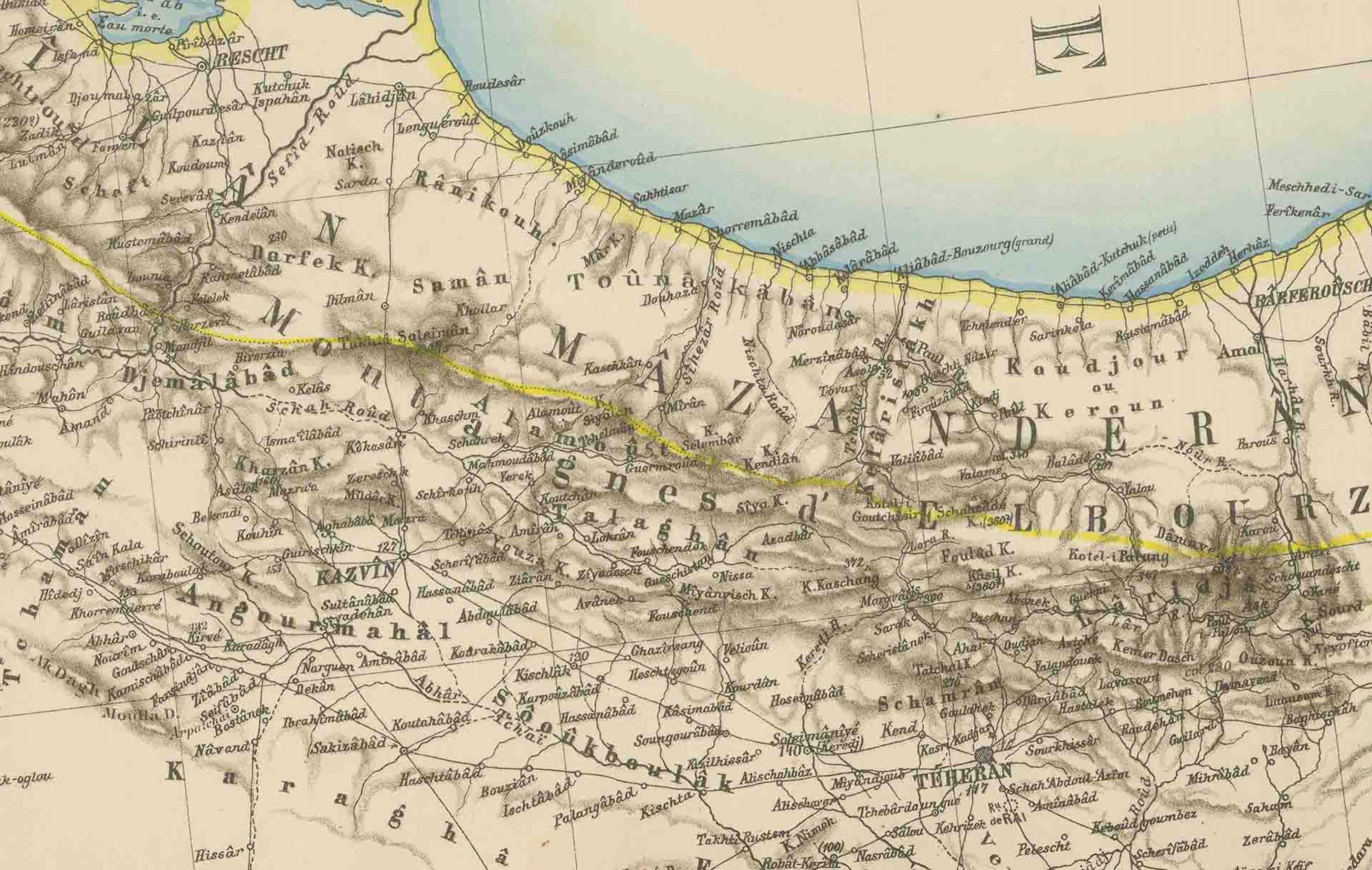 1884 Carte de Kiepert des provinces ottomanes d'Asie - Anatolie, Syrie, Mésopotamie

Cette remarquable carte dépliante du milieu du XIXe siècle est intitulée 