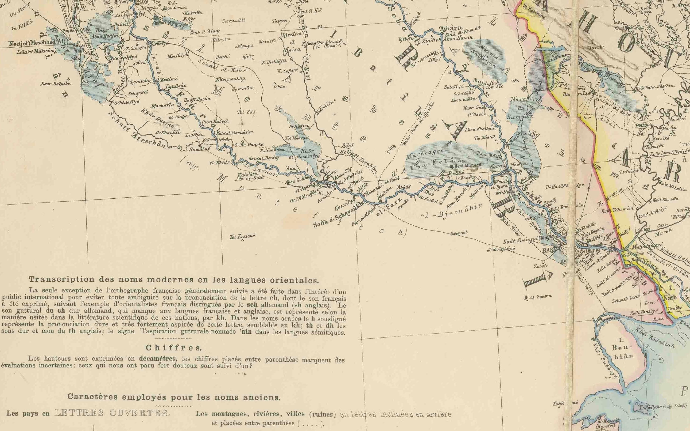 Grande carte Kiepert de 1884 des provinces ottomanes d'Asie - Anatolie, Syrie, Mésopotamie Bon état - En vente à Langweer, NL