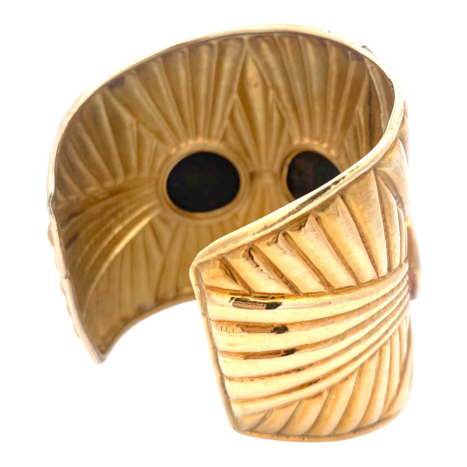 Large 18K Gold Roman Coins Cuff Bracelet For Sale 1