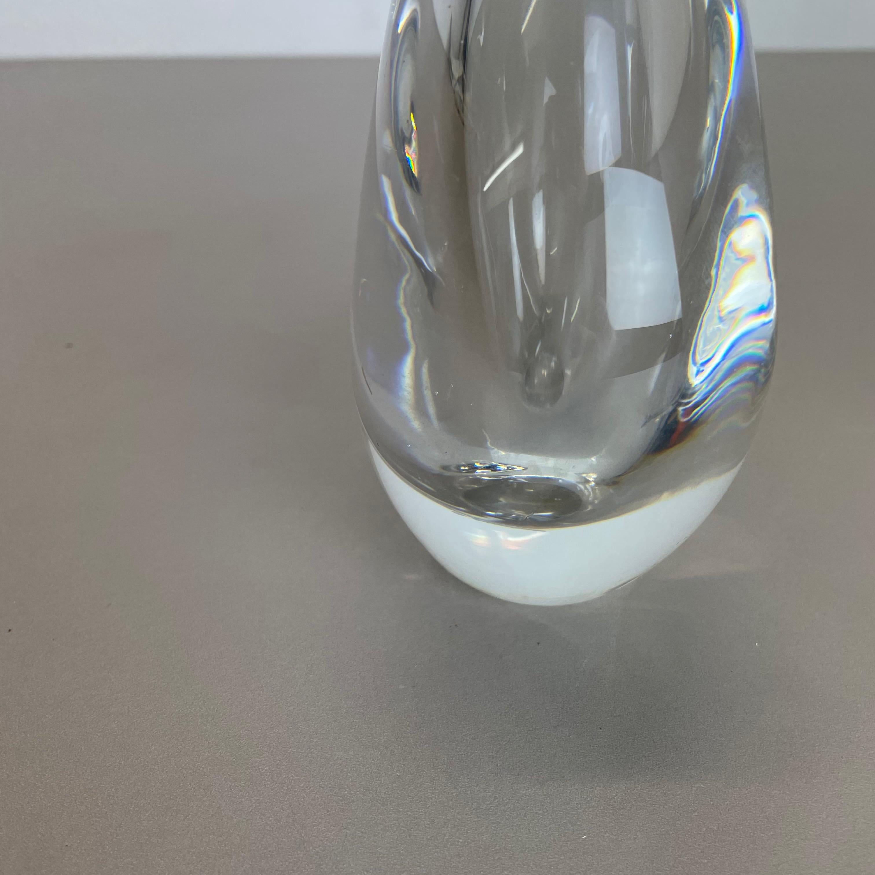 20th Century Large 1, 8kg Sven Palmqvist Lucid Drop Glass Vase for Orrefors, Sweden, 1970s For Sale