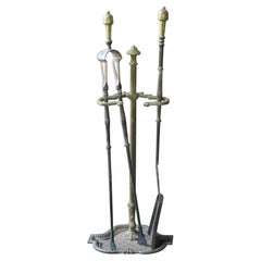 Large 18th - 19th C. French Neoclassical Fireplace Poker Set