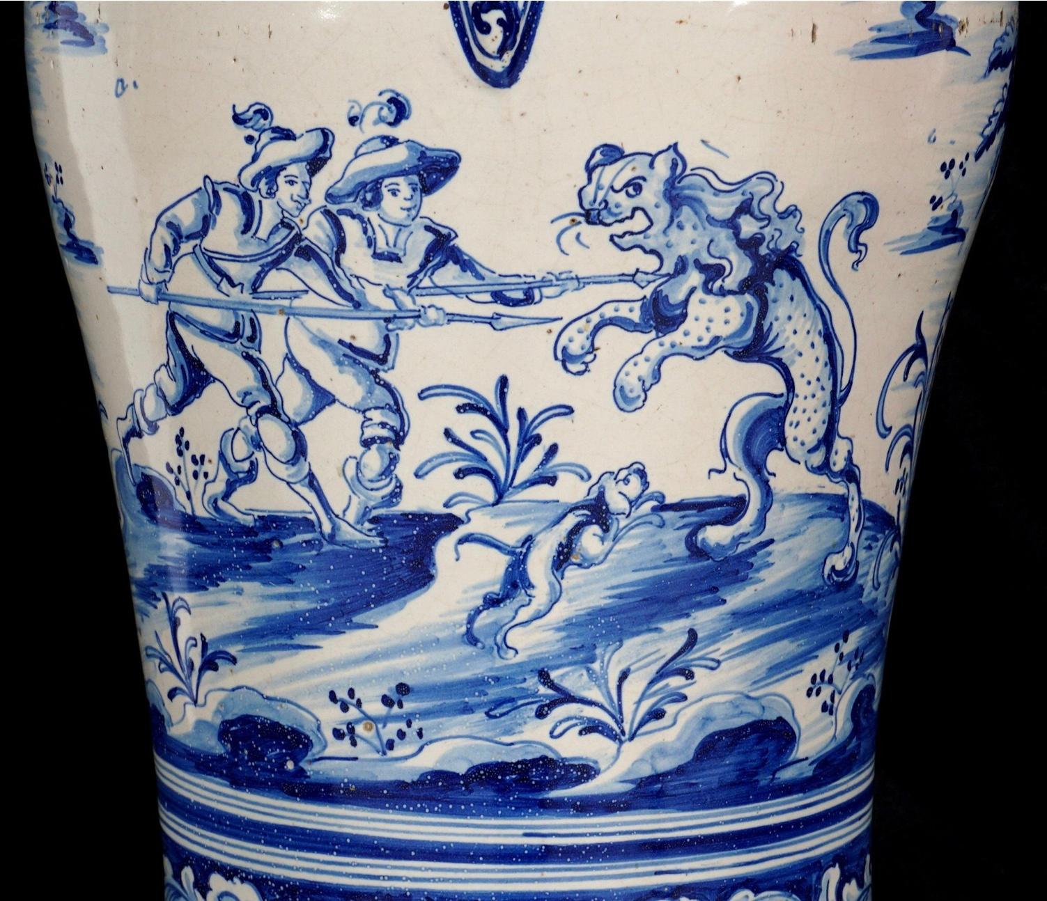 Large 18th/19th Century French Faience Pitcher For Sale 3