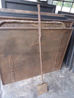 Large 18th - 19th Century French Fireplace Shovel or Fire Shovel