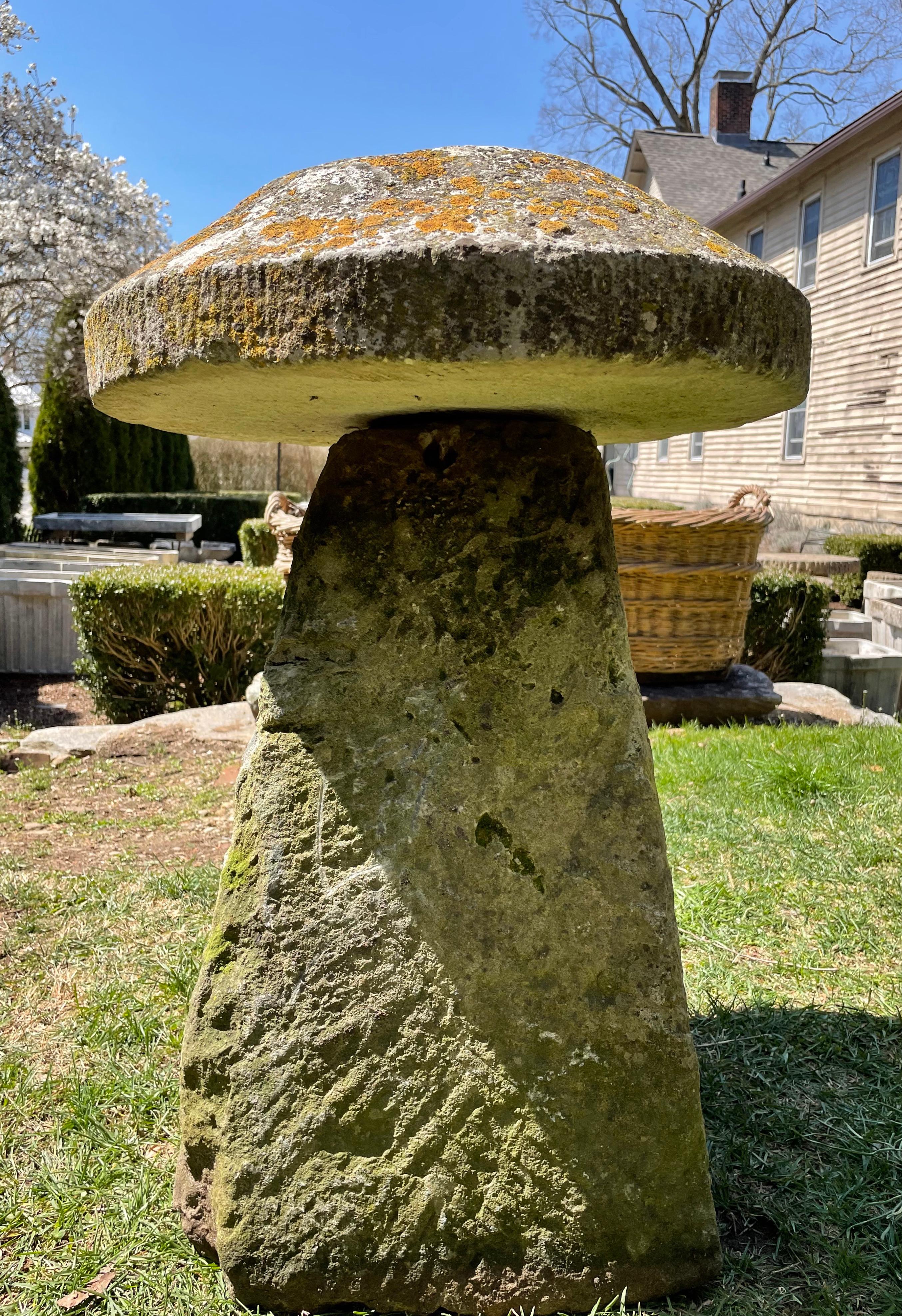 Stone Large 18th C English Hand-Carved Staddlestone