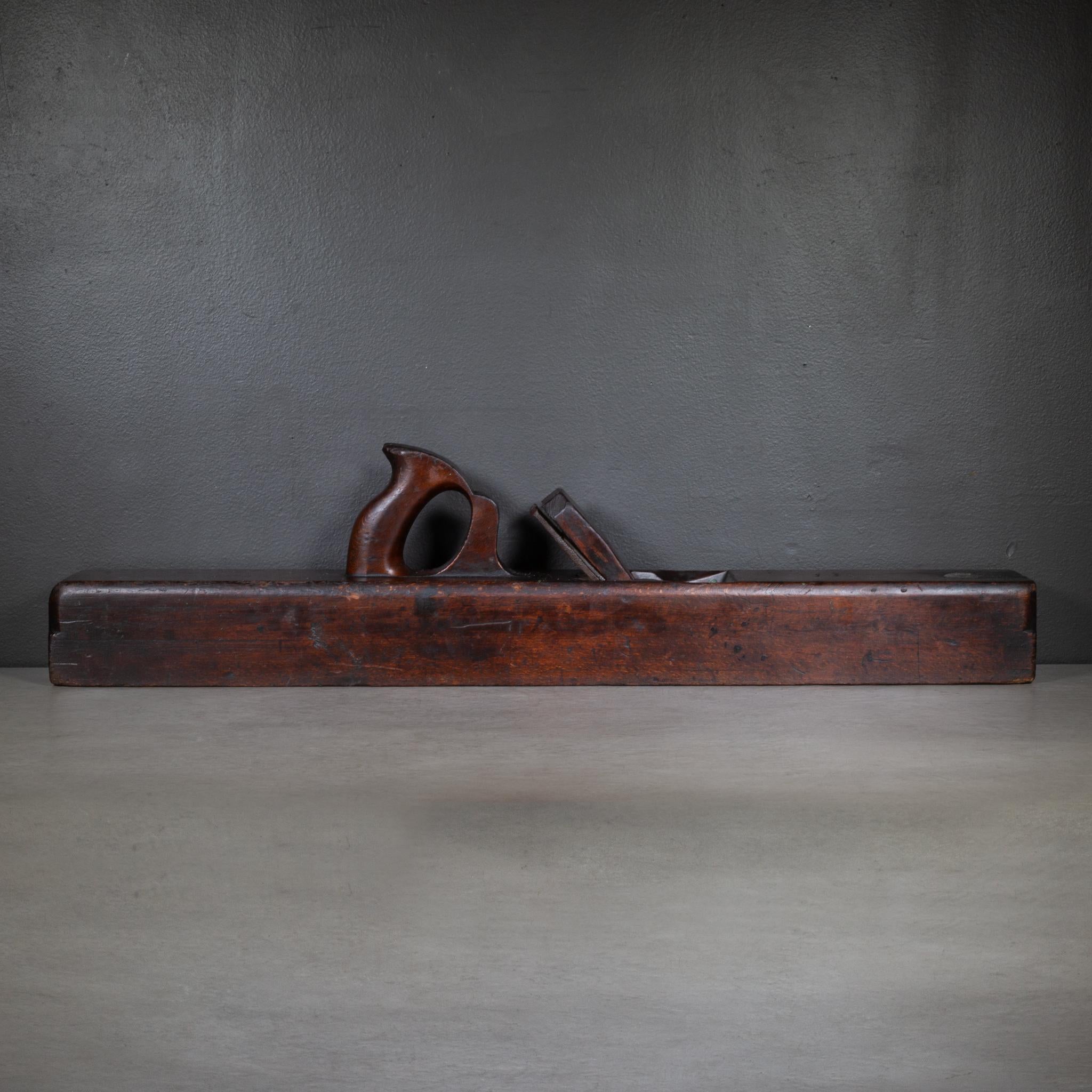 ABOUT

Antique Cherry wood carpentry plane used to make trim and moldings. Monogrammed and stamped. Steel blade inside. Shown with life size hand mold for scale. 

    CREATOR Unknown.
    DATE OF MANUFACTURE c.1700-1799. 
    MATERIALS AND