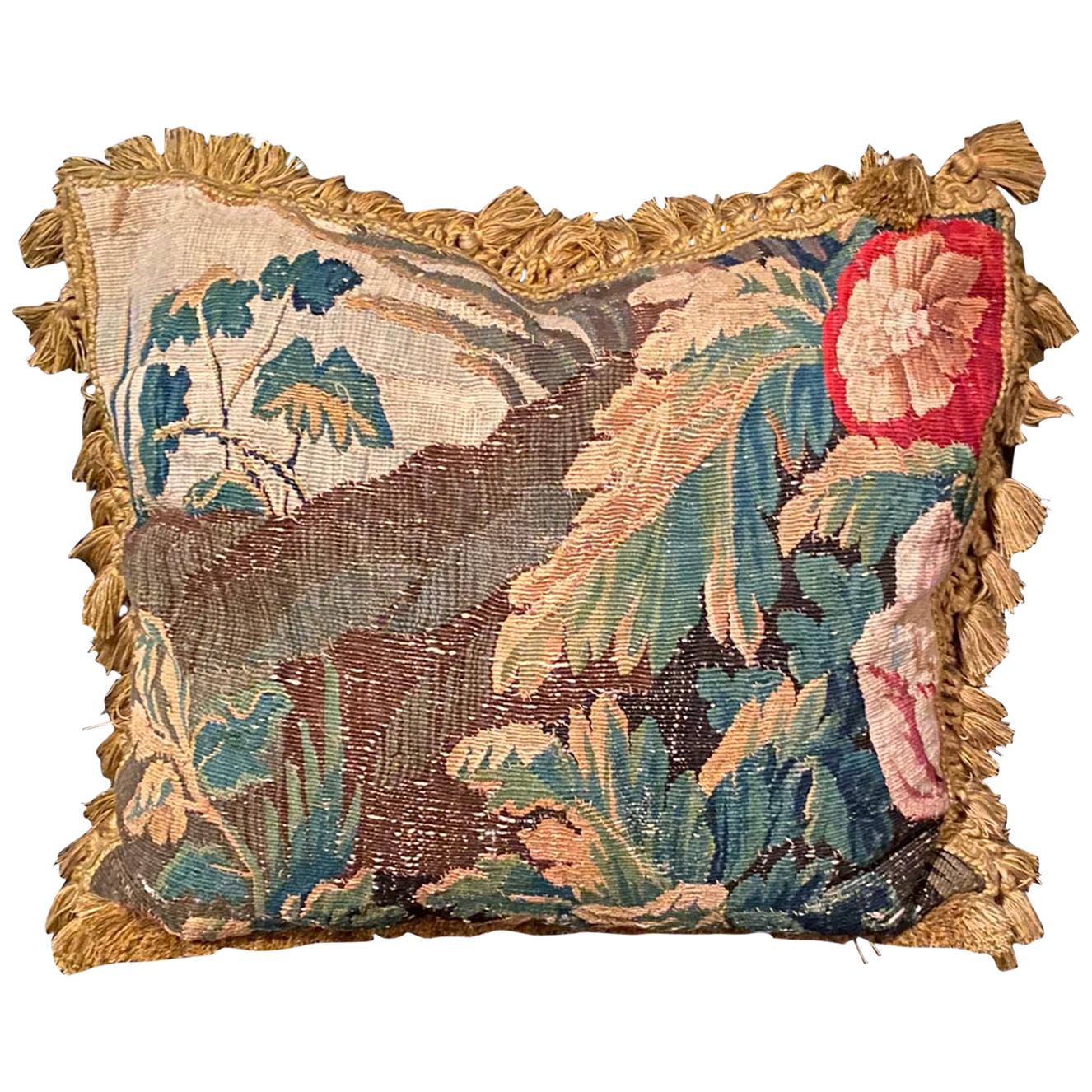 Large 18th Century Aubusson Cushion