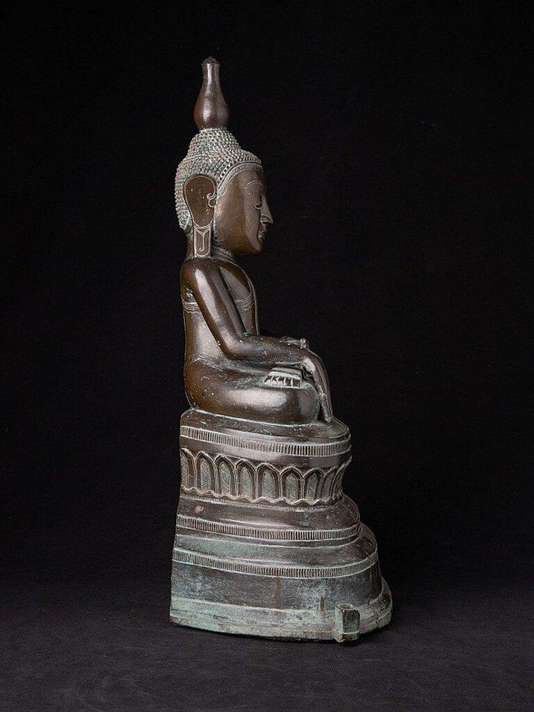 Bronze Large 18th Century Ava Buddha Statue from Burma For Sale