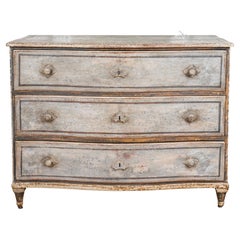 Large 18th Century Baltic Painted Chest of Drawers