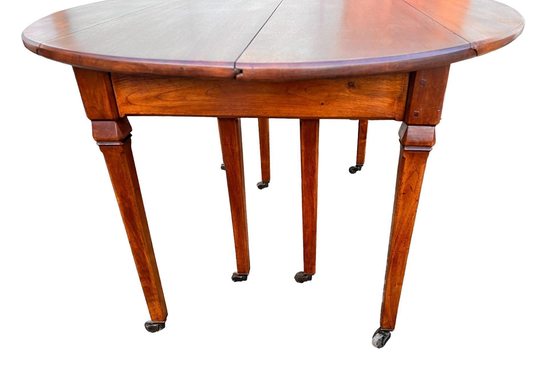 French Provincial Large 18th Century Banquet Table in Walnut 222 inches