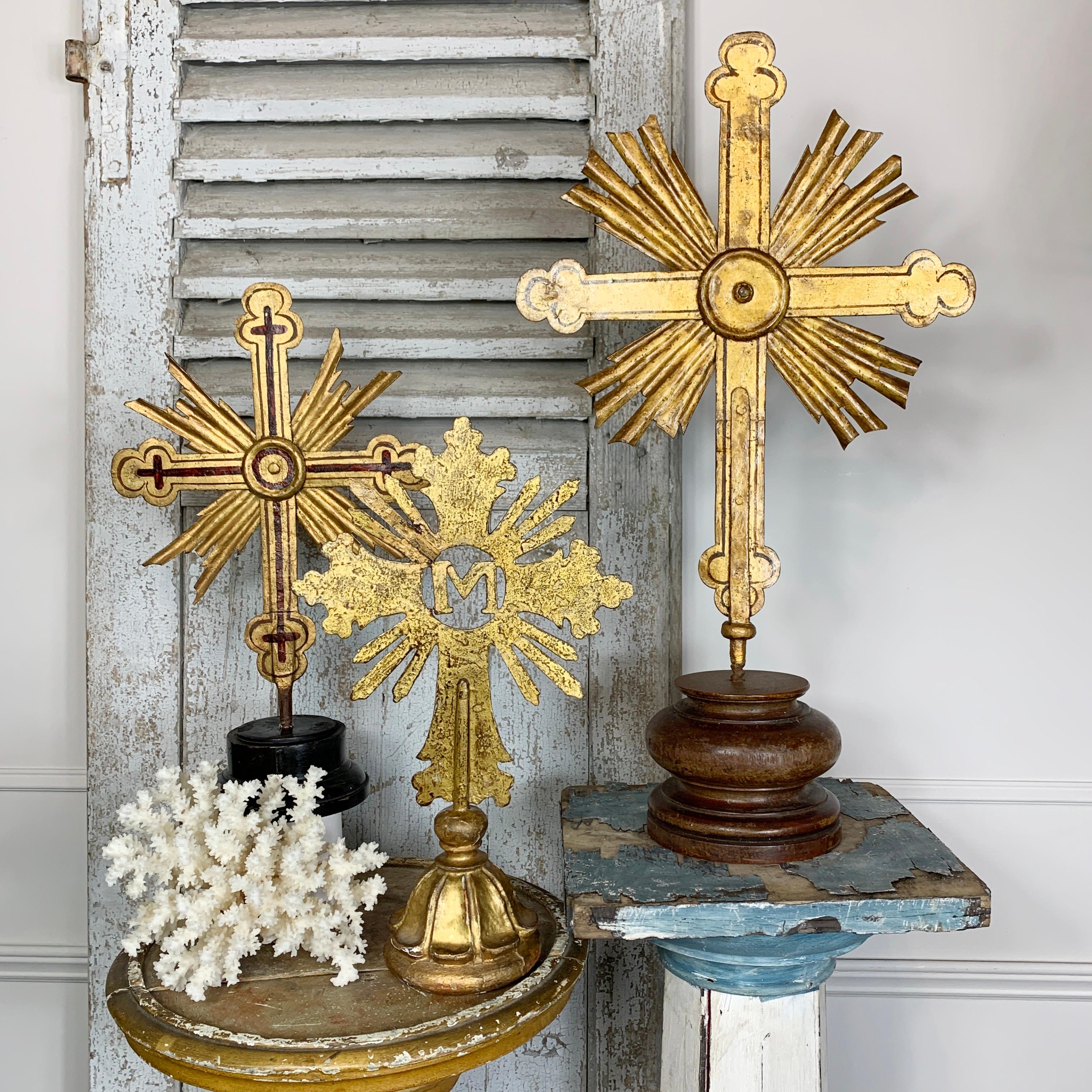 Large 18th Century Baroque Processional Cross In Good Condition In Hastings, GB