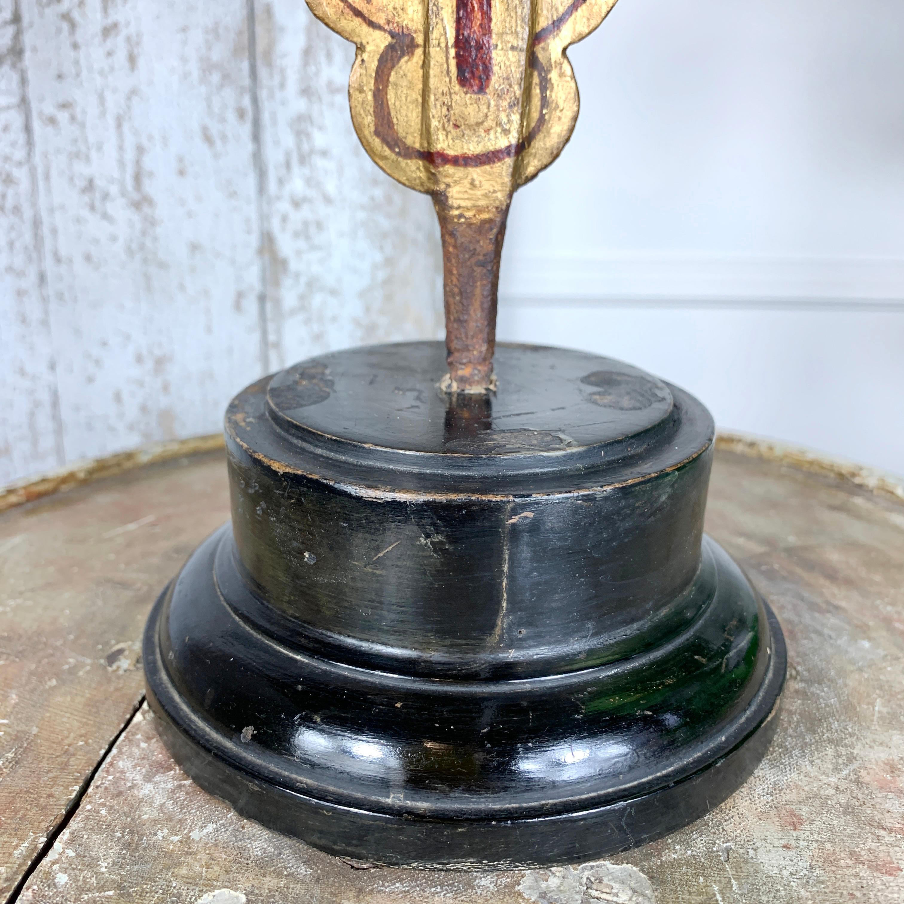 Large 18th Century Baroque Processional Cross 1
