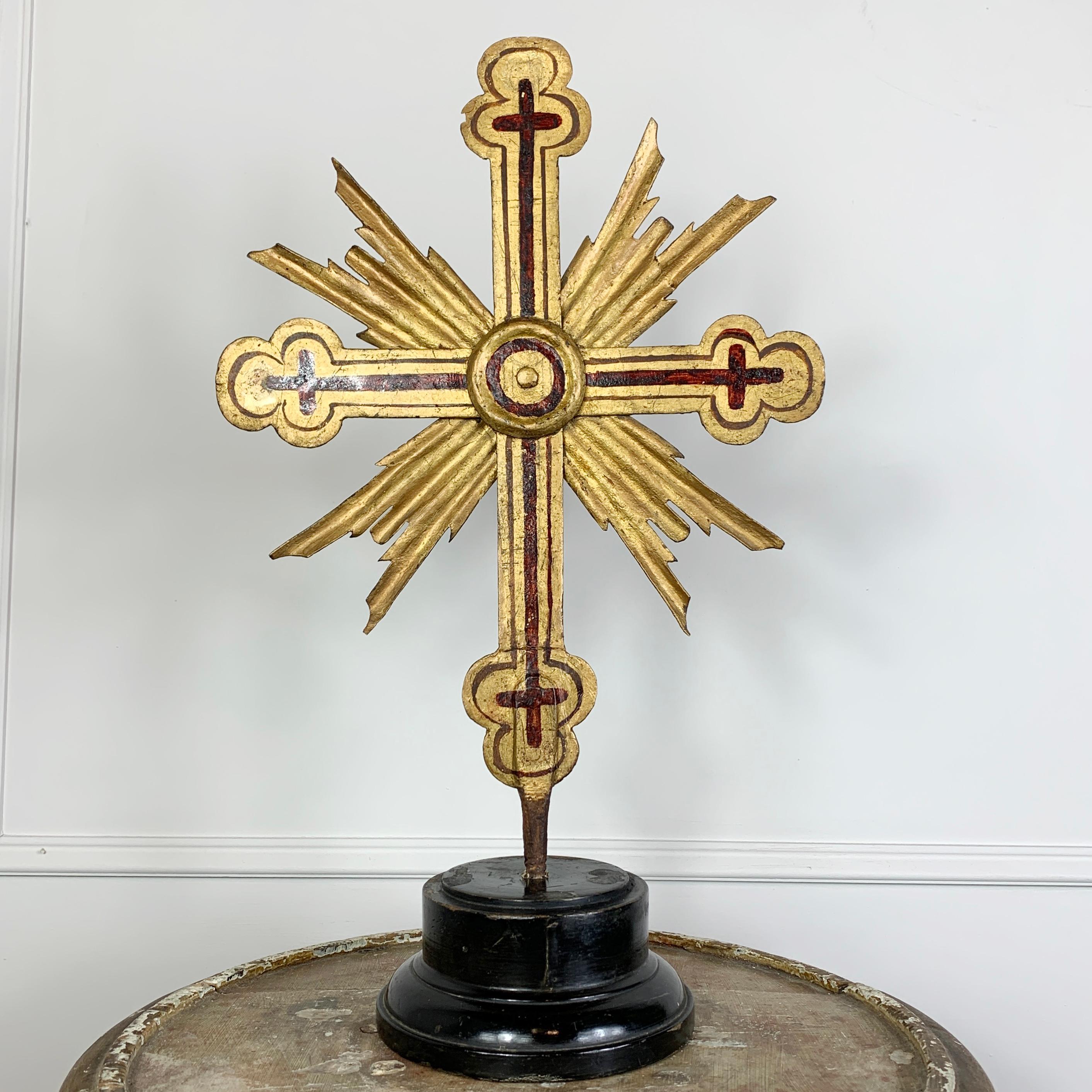 Large 18th Century Baroque Processional Cross 2